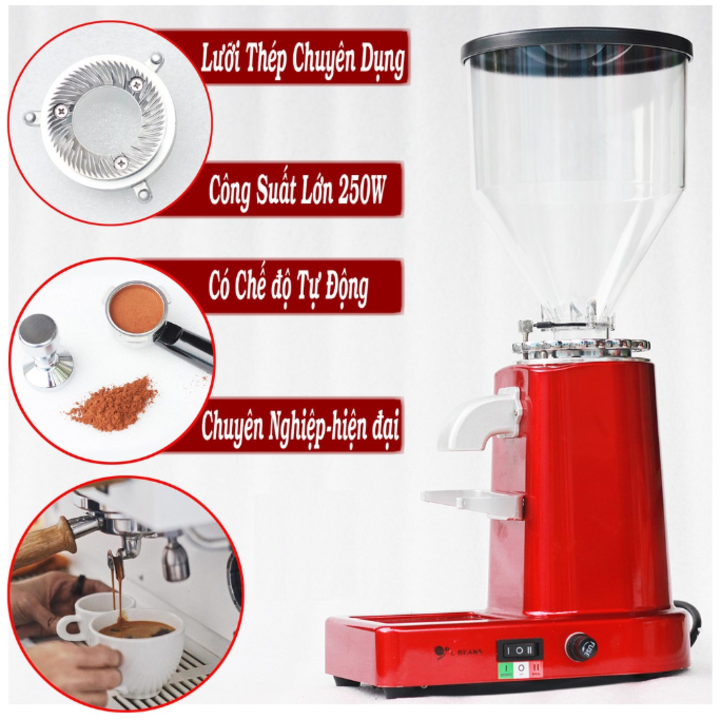 Máy xay cà phê chuyên dụng L-Beans SD-919L - Công suất 200W - Dung tích phễu: 1.5 lít - Hàng Nhập Khẩu Chính Hãng