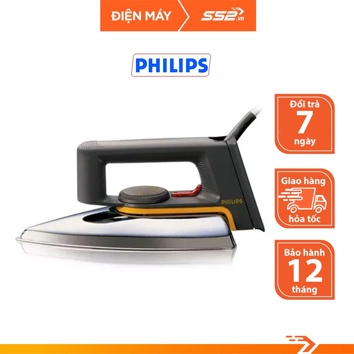 Bàn Ủi Khô Philips HD1172 - Hàng Chính Hãng