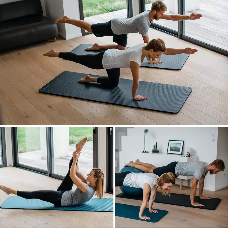 Thảm Tập Yoga 2 Lớp FUNU IN Hoa Văn- Giao Màu Ngẫu Nhiên- Chính Hãng