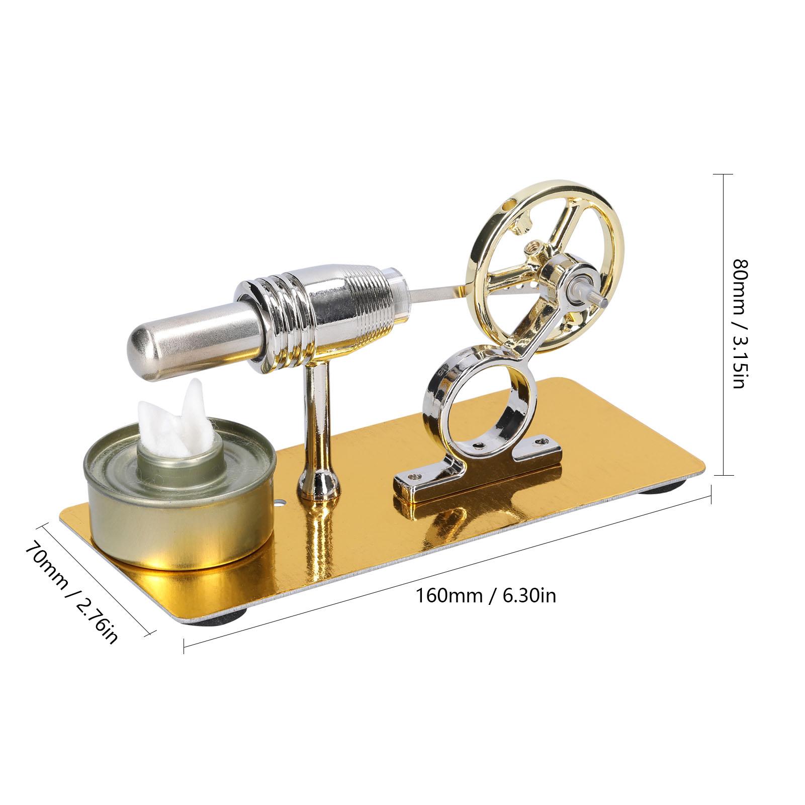 Stirling Engine Motor Model Heat Power Generator Science Education Experiment DIY Module for Kids