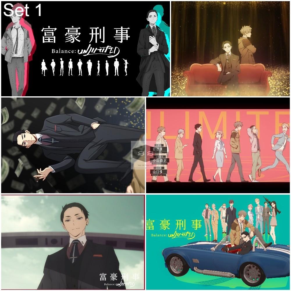 Bộ 6 Áp phích - Poster Anime Thám Tử Đại Gia - Fugou Keiji : Balance : UNLIMITED - A3, A4, A5
