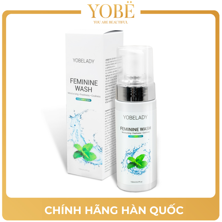 DUNG DỊCH VỆ SINH PHỤ NỮ YOBELADAY LÀM SẠCH,KHỬ MÙI, KHÁNG KHUẨN SUỐT NGÀY 150ML