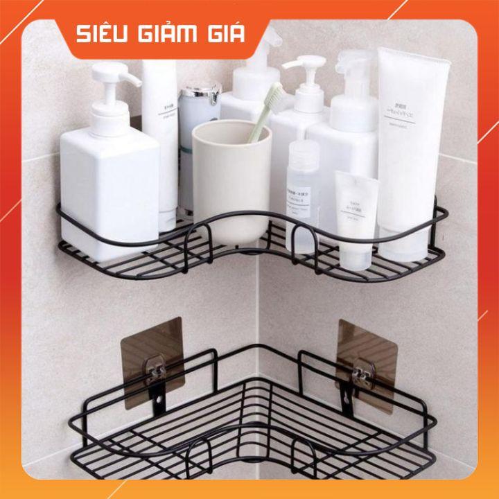 Kệ góc dán tường siêu dính trong nhà tắm ,nhà bếp siêu tiện dụng