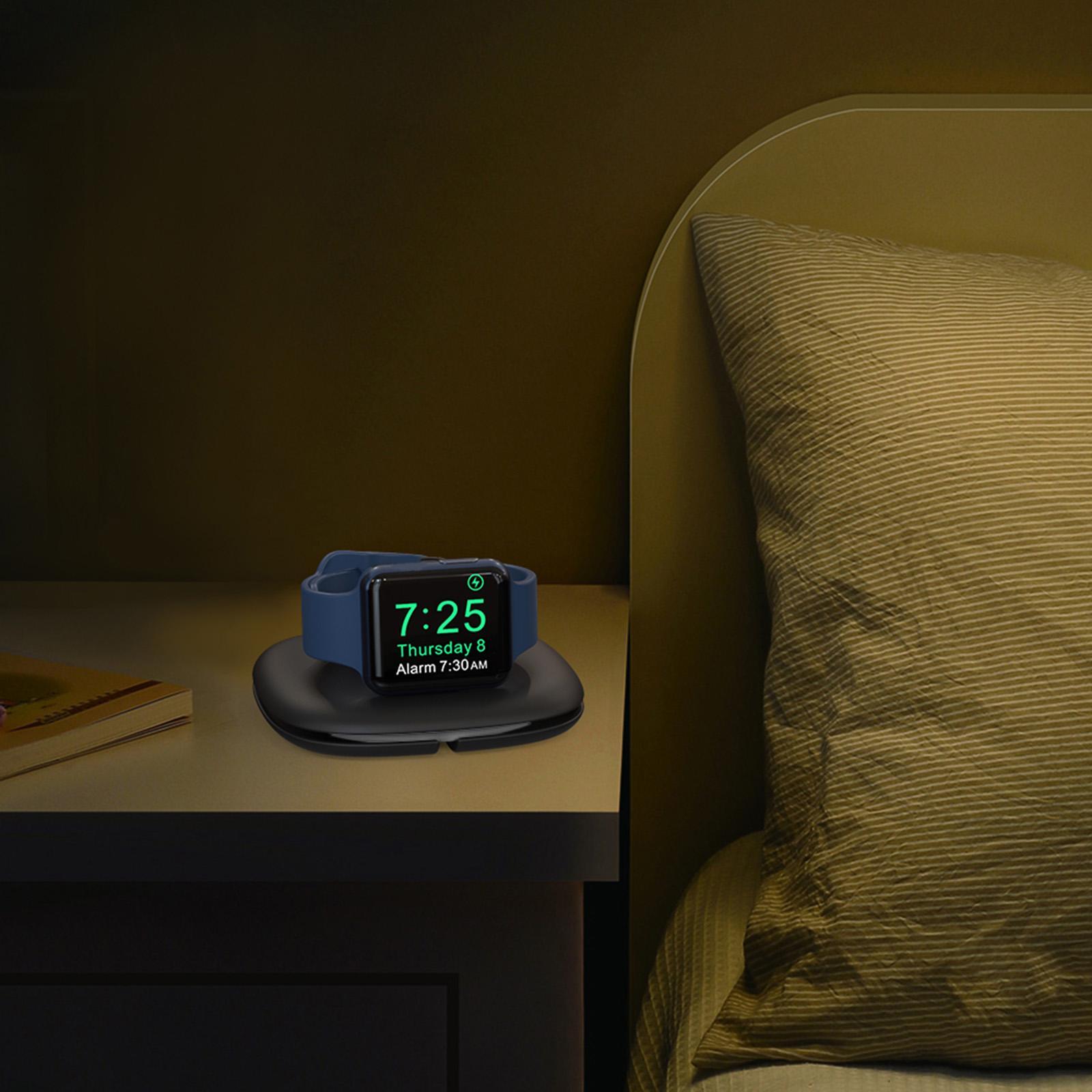 Smart Watch Charger Stand Universal Antislip Nightstand Mode Charging Base Holder Charging Dock Stand Designed for 4 3 2 1 Series Travel