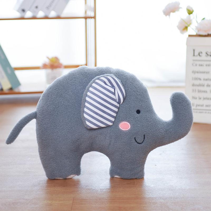 45X35cm Phẳng Voi Nhồi Bông Gối Ngủ Hoạt Hình Hồng Động Vật Mũi Dài Voi Ném Gối Tốt Nhất Quà Tặng Sinh Nhật Cho Trẻ Em