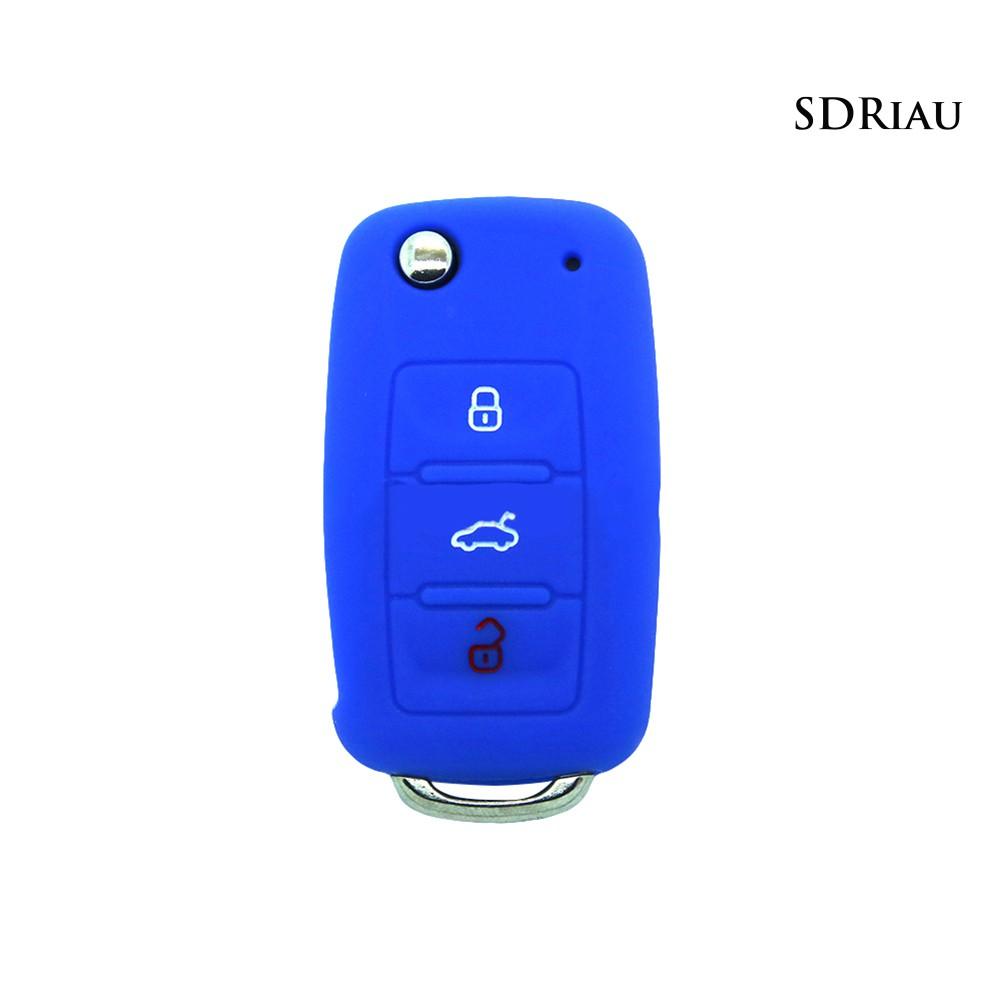 Vỏ Silicon Bảo Vệ Chìa Khóa Xe Hơi Golf Bora Jetta Polo Golf Skoda