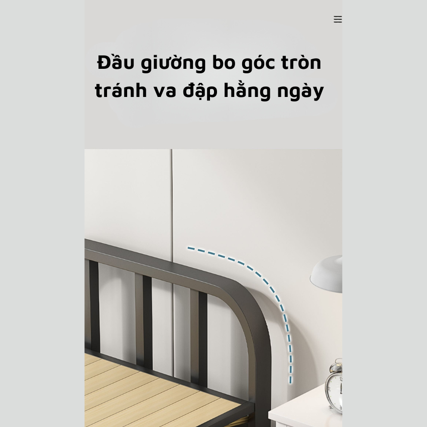 Giường ngủ khung thép xếp gọn tiện lợi kích thước 198x70cm, giường ngủ di động tiện lợi giá rẻ dành cho sinh viên