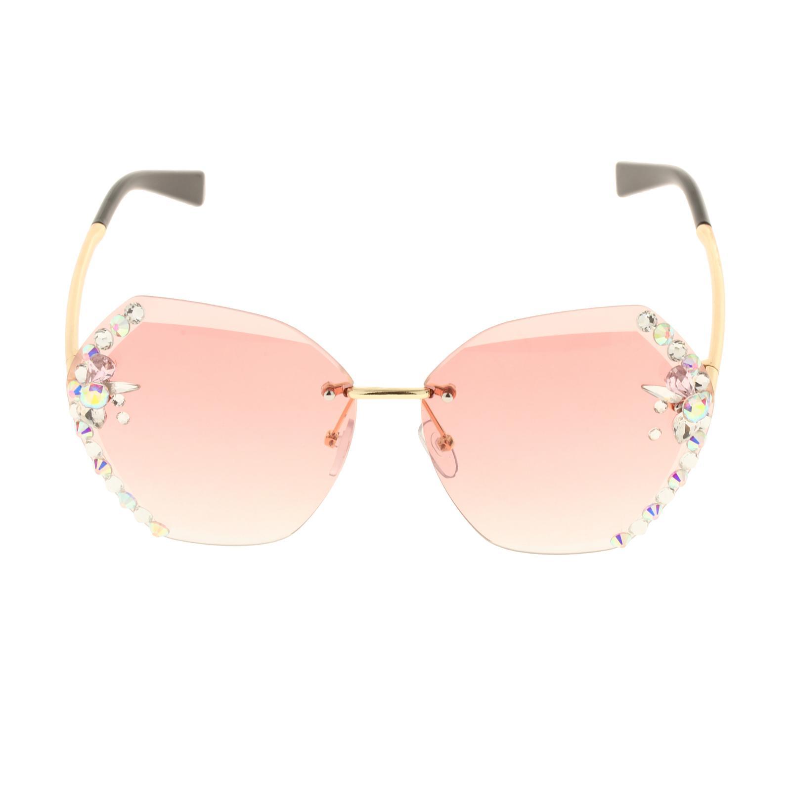 Fashion Vintage Oversized Sunglasses Women Gradient Eyewear Glasses