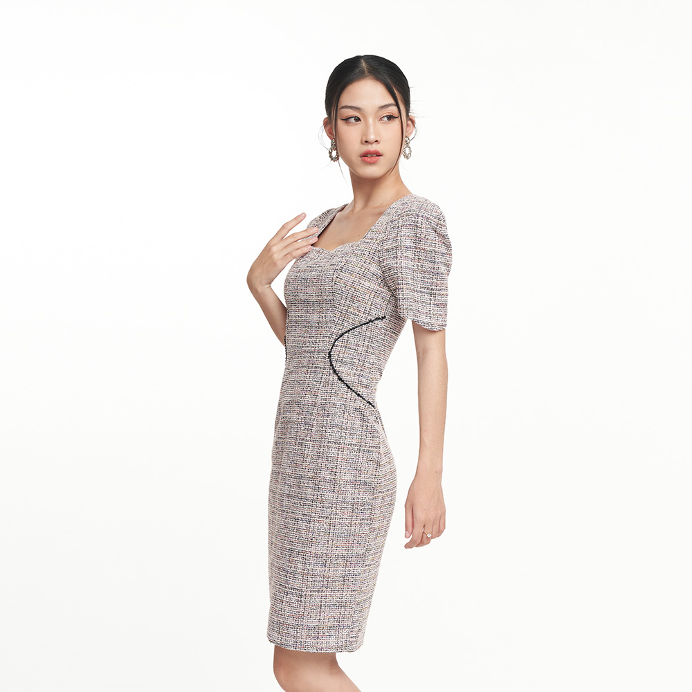 N&amp;M Đầm dạ Tweed Nữ Luxury 2209010