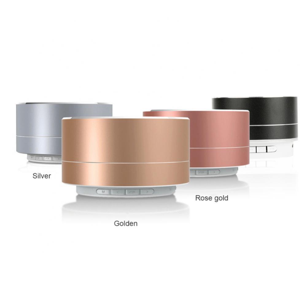 A10 Âm thanh Bluetooth thông minh không dây Mini Loa hợp kim nhôm hình trụ thời trang Loa siêu trầm rảnh tay Loa âm thanh nổi Màu sắc: 05 Đỏ