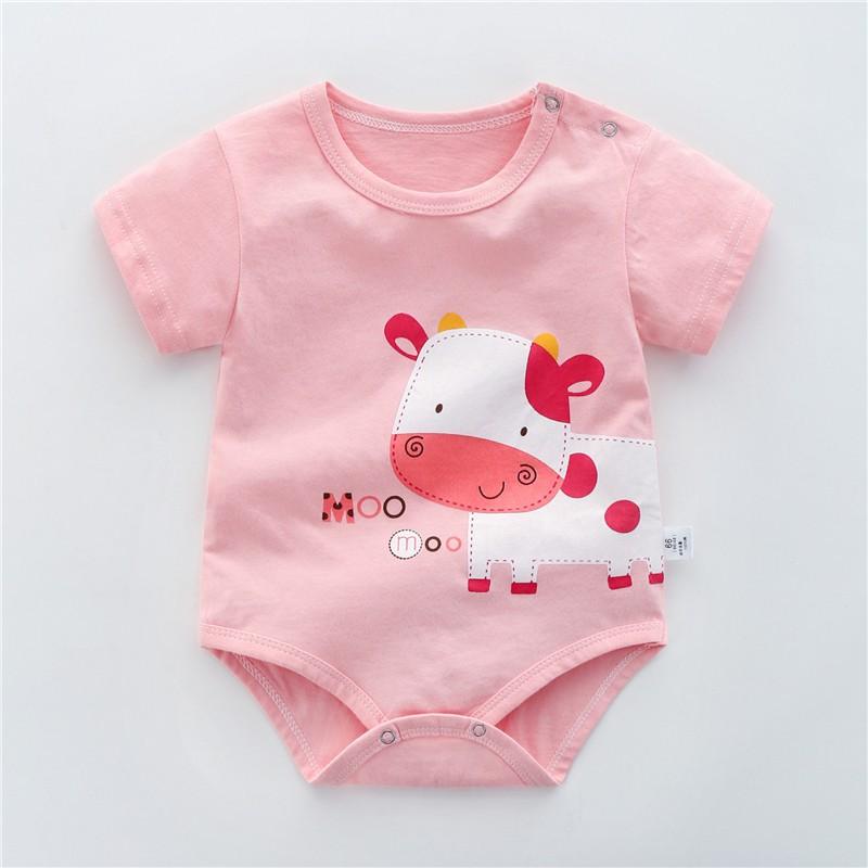 Bodysuit cho Bé Trai Bé Gái mẫu Body Chip Hè Sơ Sinh vải 100% Cotton Mềm Mịn kiểu dáng dễ thương từ 3-12kg