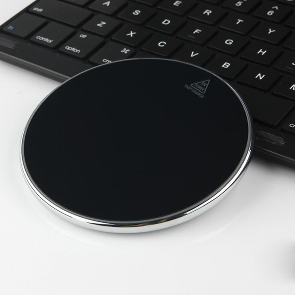 Wireless Charger, Qi Certified Wireless Fast Charger Charging Pad with LED Indicator Light for Samsung Galaxy S9/S9+/S8/S8+/S7/S7 Edge/Note 8,iPhone X, iPhone 8/8Plus and QI-enabled Device