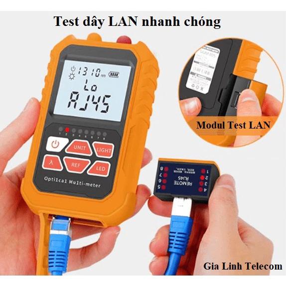 Máy đo công suất quang SGM 4in1 có soi lazer - test LAN