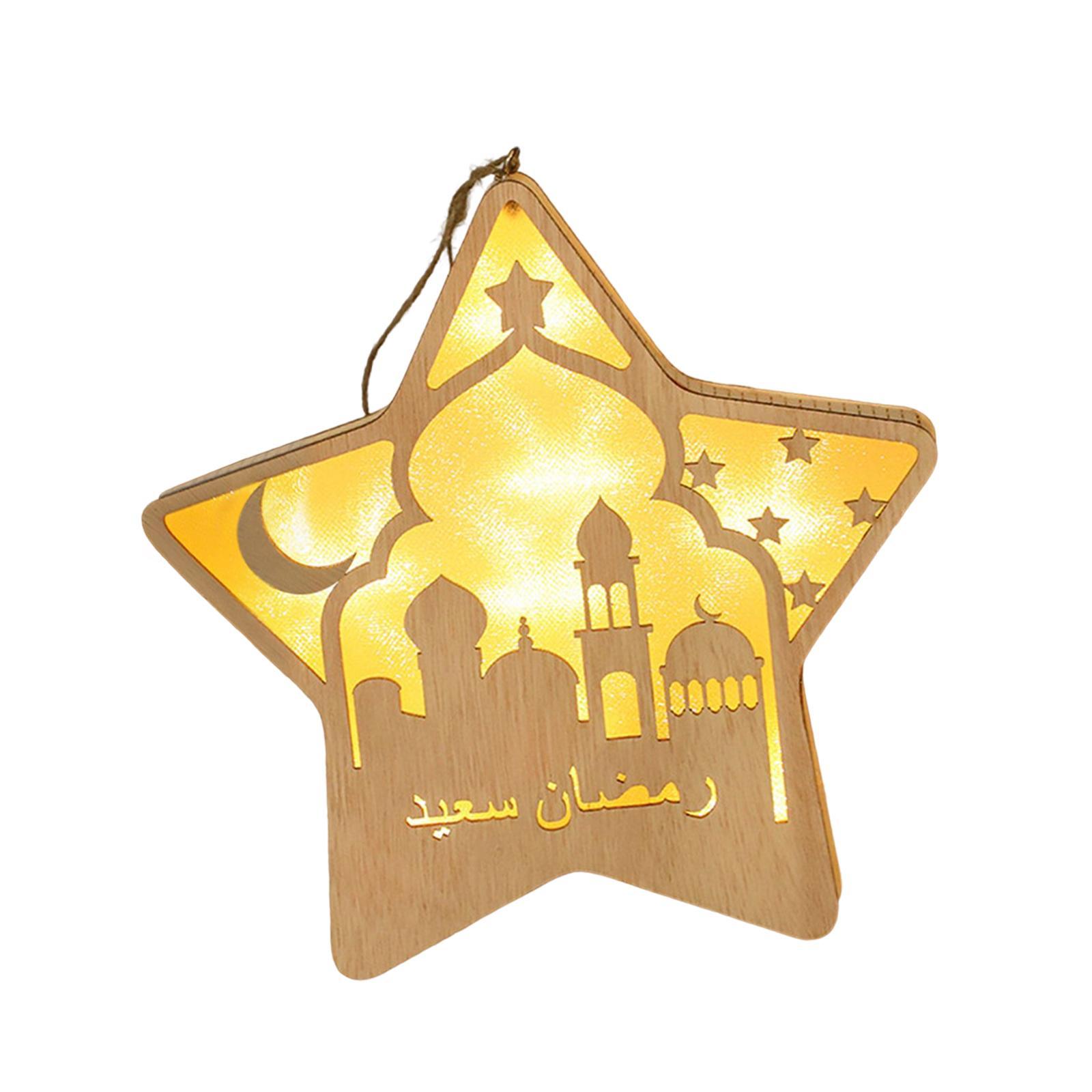 Ramadan Eid Mubarak Lights Decoration Night Light for Indoor Party Bedroom
