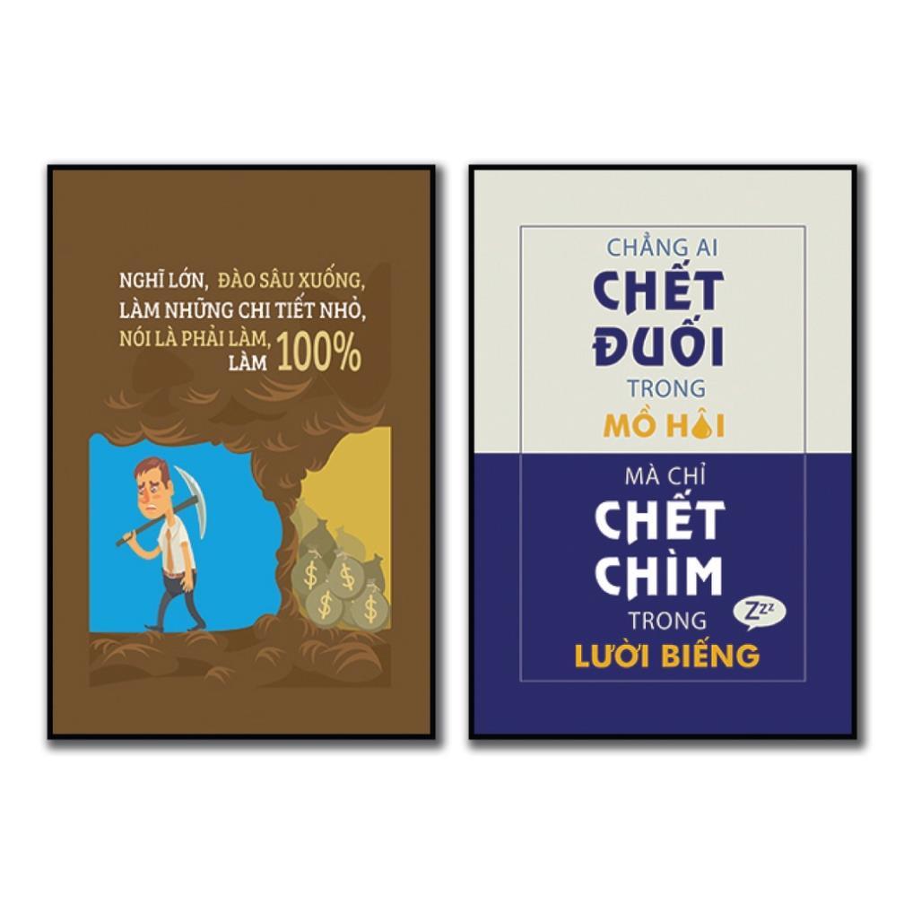 Giá sốc - Tranh động lực, tranh treo văn phòng làm việc, tranh slogan