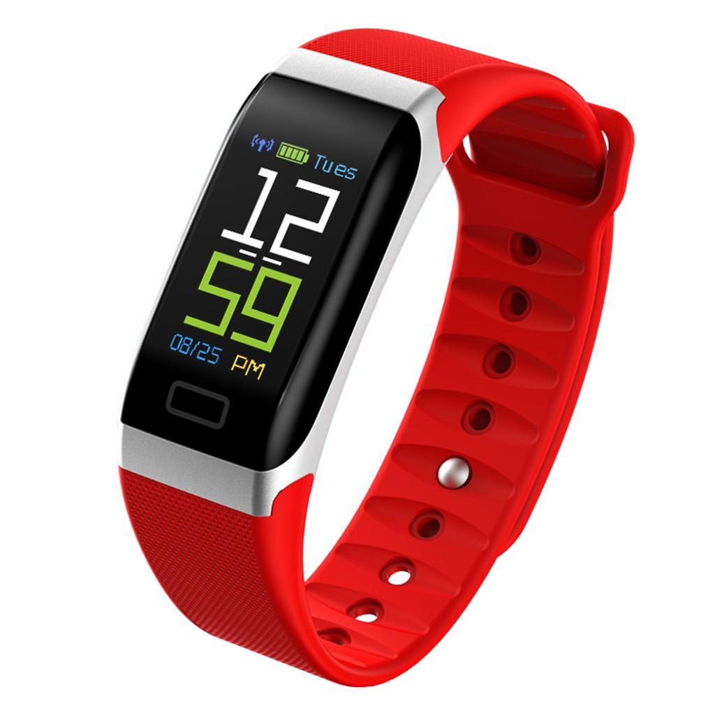 Waterproof Digital Sports Band Smart Wristband Bracelet for Phone black