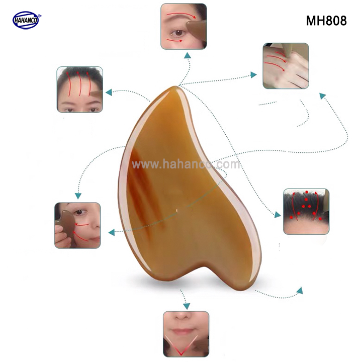 Dụng cụ sừng loại dày làm mịn da mặt và toàn thân Giúp lưu thông khí huyết