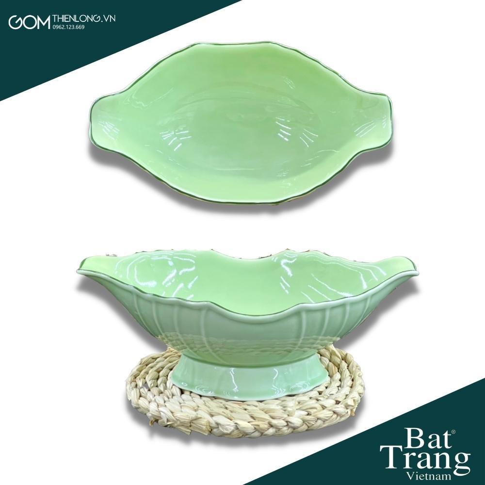Combo Bộ Bát Đĩa Thắp Hương Hoa Mặt Trời Màu Cốm Ngọc ĐK60 - Đồ Thờ Cúng Bát Tràng - Gốm Thiên Long