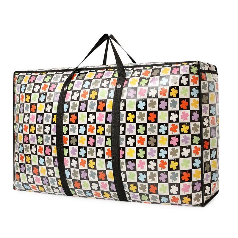 Túi xách tay đựng quần áo, chăn màn siêu to có khóa kéo size 80cm, túi bạc siêu to chống nước