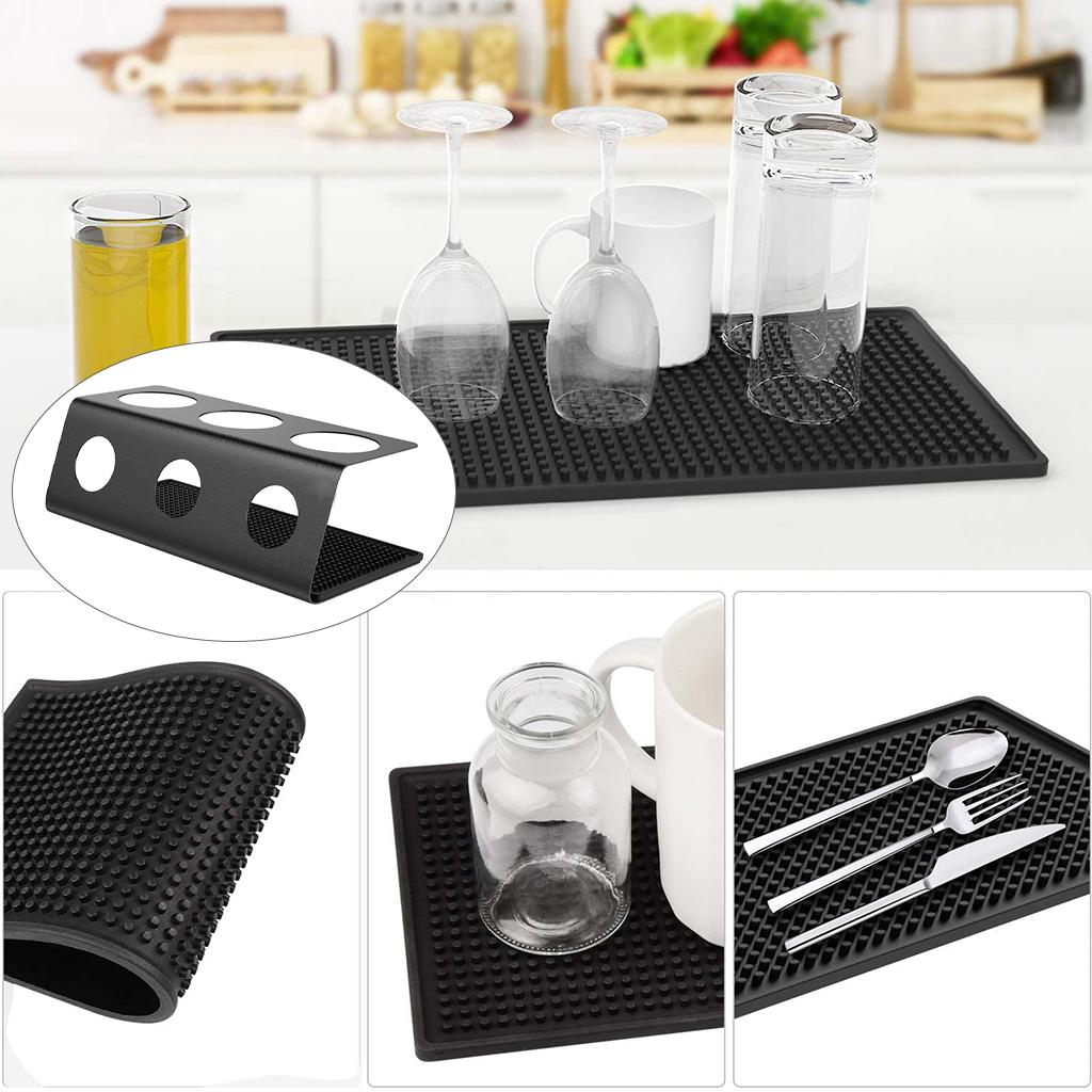 Free Standing Wine Bottles Drip Tray Drainer Holder Kitchen Pantry Organizer