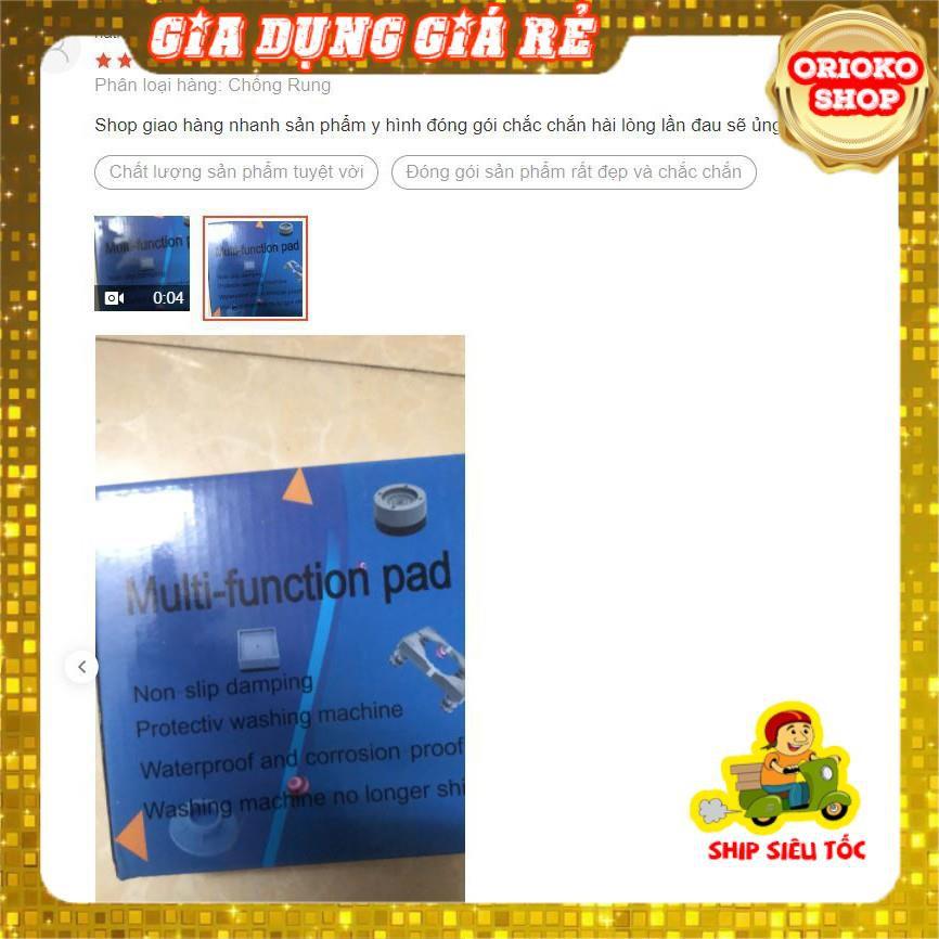 Chân máy giặt 4 miếng cao su cao cấp chống ồn chống rung