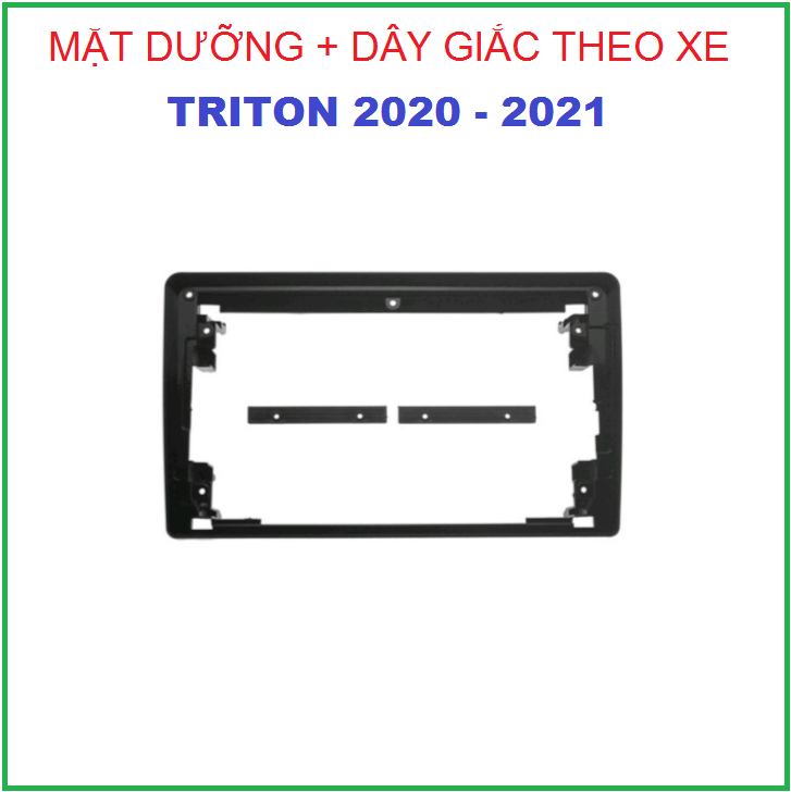 MẶT DƯỠNG kèm dây giắc xe TRI-TON đời 2020-2021, khung chế lắp màn 9inch gắn taplo xe TRI.TON, PHỤ KIỆN OTO xe hơi.