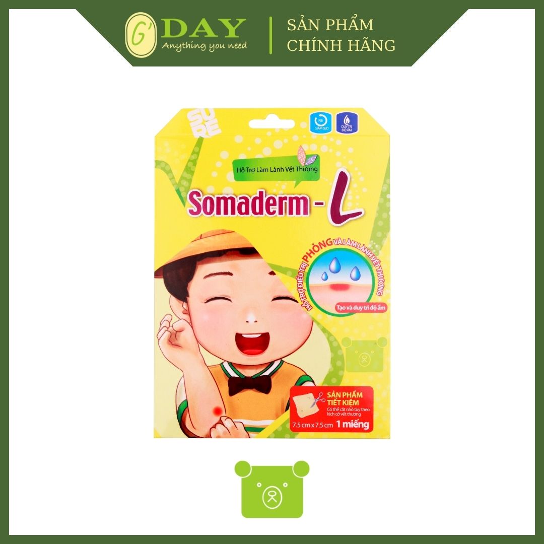 Miếng Dán Mụn - Vết Thương Somaderm-L (7.5cm x 7.5cm)