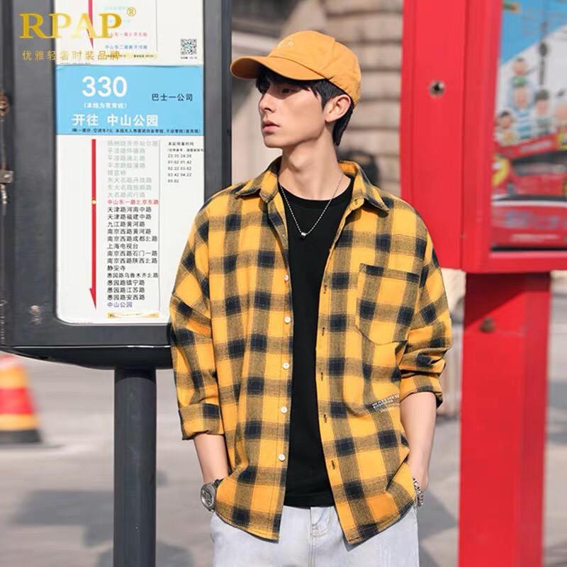 Áo sơmi Caro Unisex form rộng nam nữ phong cách ulzzang wind