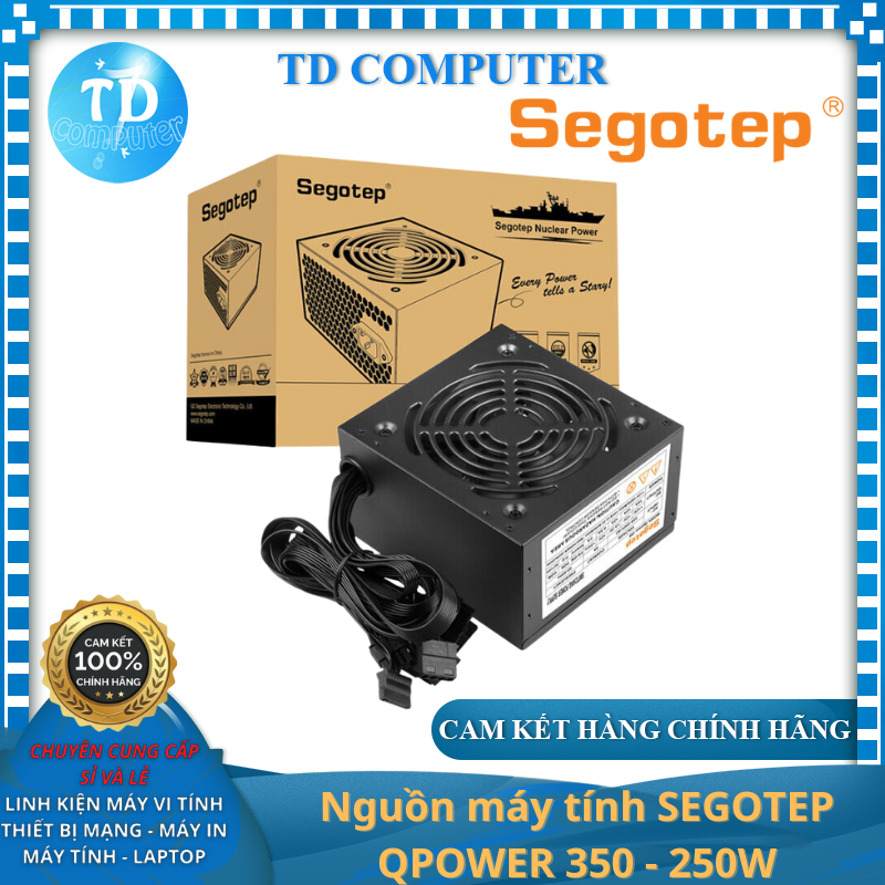 Nguồn máy tính SEGOTEP QPOWER 350 - 250W - Hàng chính hãng