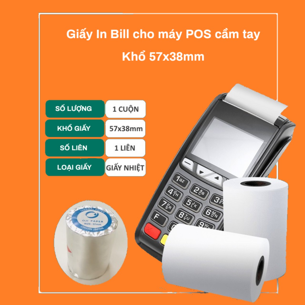 Giấy In Nhiệt, Giấy In Hóa Đơn K57X38
