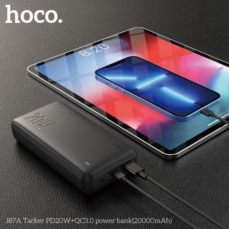 Pin Sạc Dự Phòng Hoco Sạc Nhanh J87A PD20W QC3.0 20000Mah 20W Hàng Nhập Khẩu