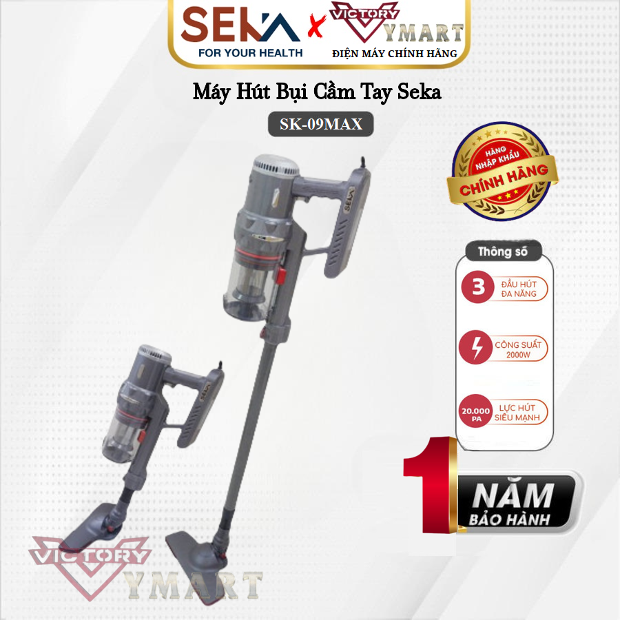 Máy Hút Bụi Cầm Tay SEKA SK-09Max Công Suất 2000W, Hàng Chính Hãng