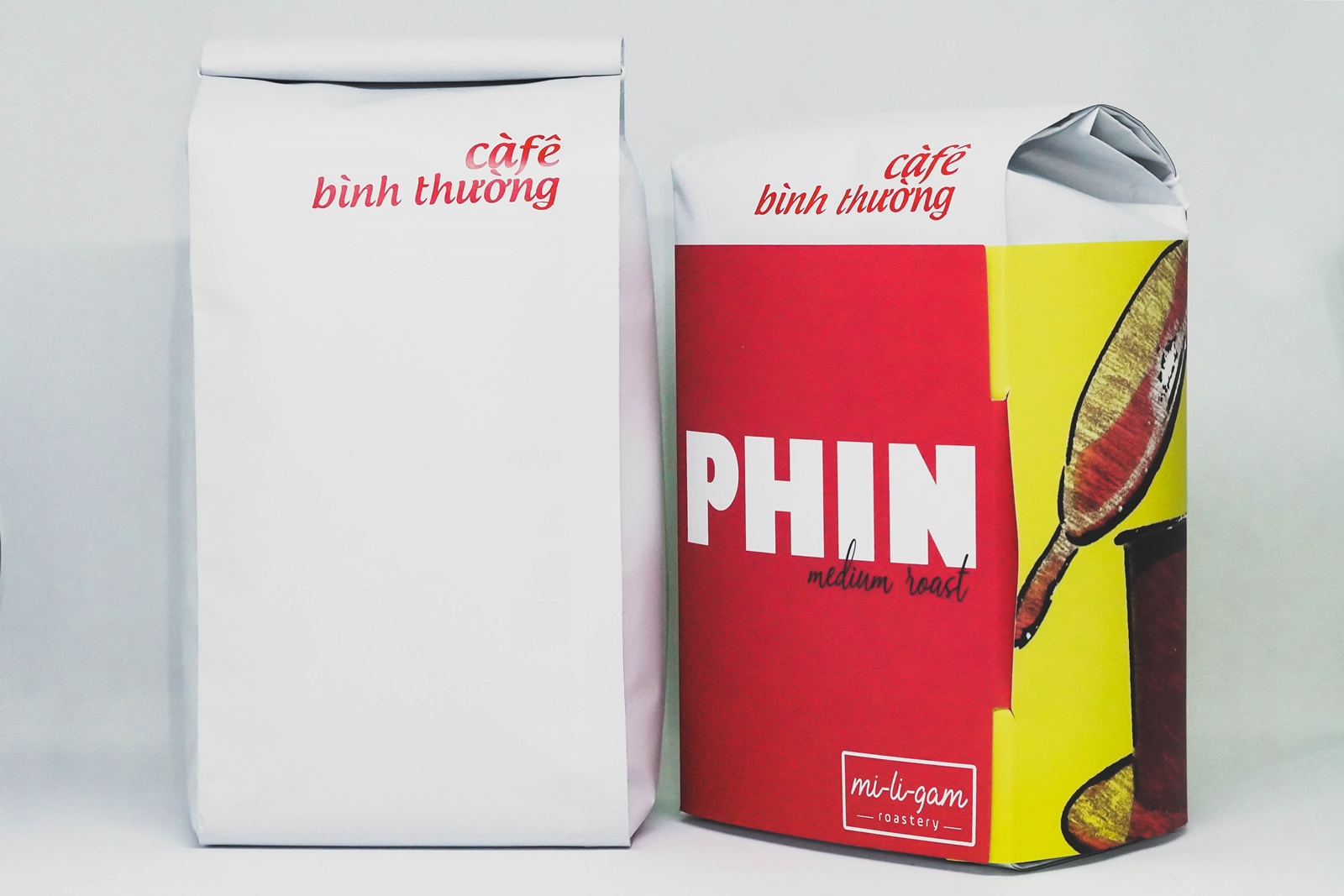 Combo 2x 200g Robusta Pha Phin /Cà phê Bột | mi-li-gam roastery #miligam cà phê nguyên bản rang xay pha phin độ rang vừa