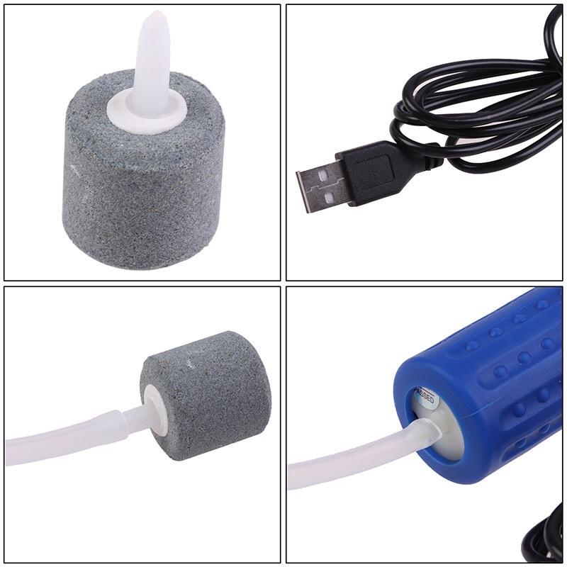 Máy sủi USB mini cho hồ cá đi câu cá tiện lợi