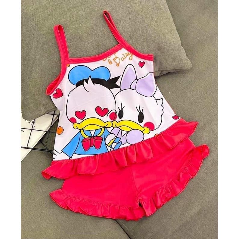 Bộ 2 Dây Bé Gái chất cotton Mềm Mát, Áo Hai Dây Cho Bé Gái Mặc Hè Thoáng Mát