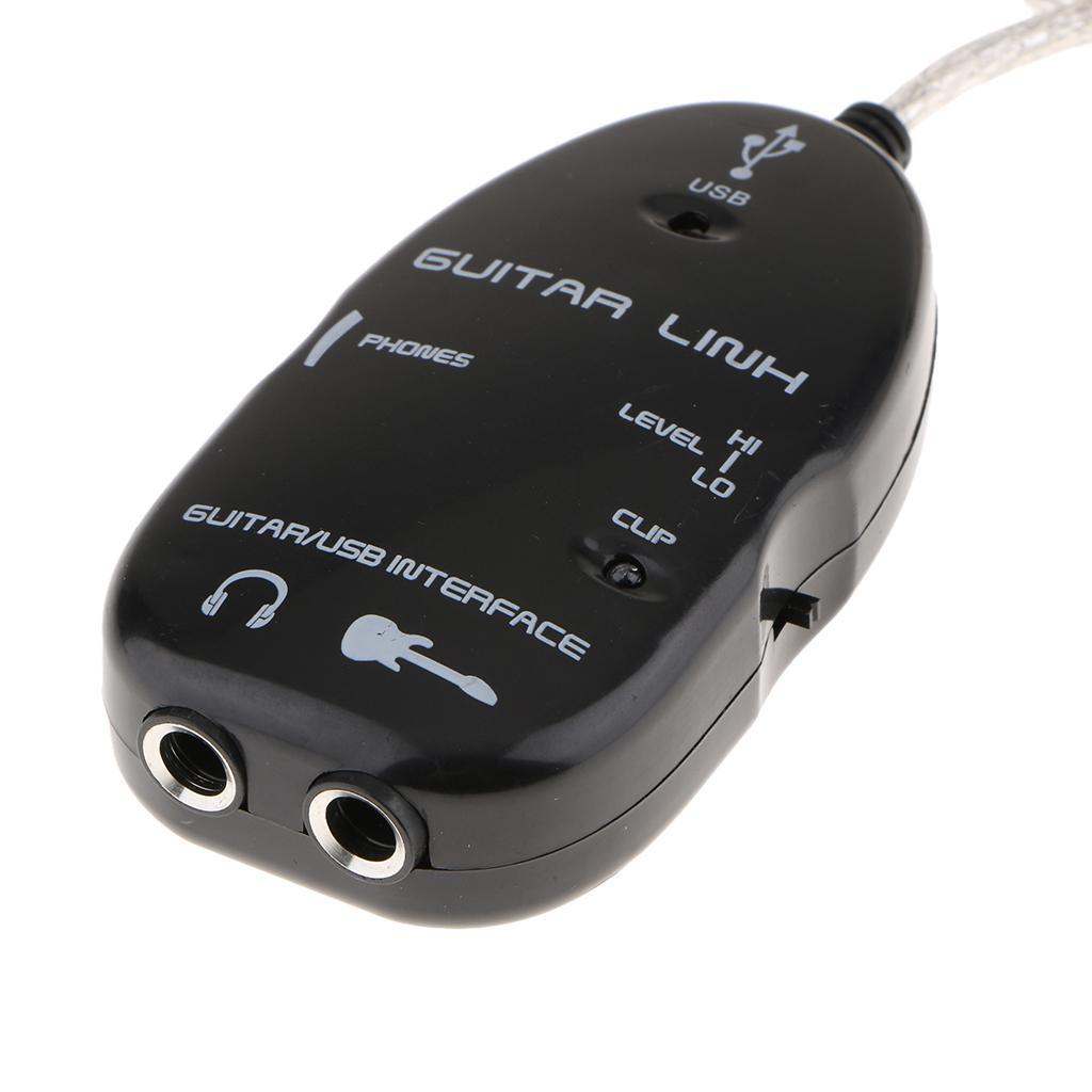 USB Guitar Cable USB Recording Computer Recording Cable for PC