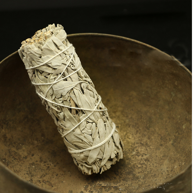 Lá xô thơm (white sage hay sage trắng)