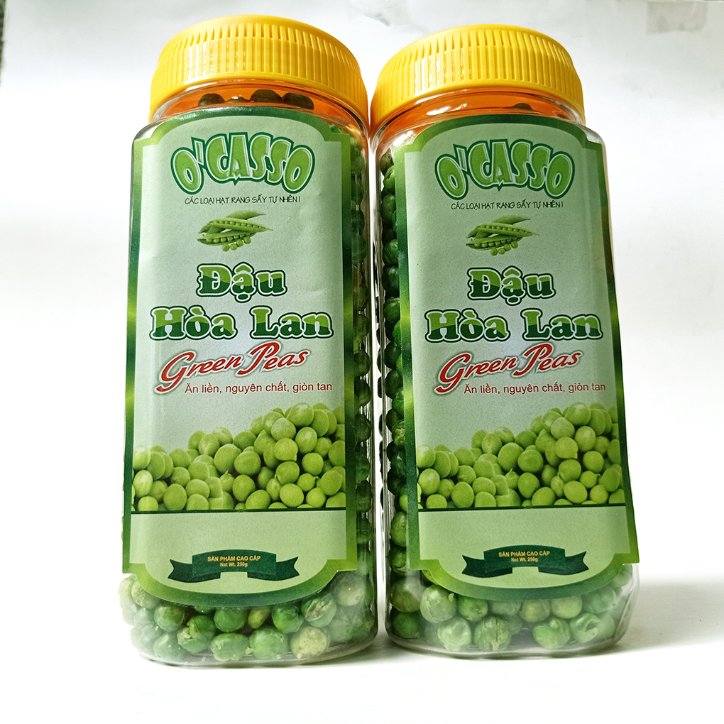 Combo 2 Hộp Đậu Hòa Lan Sấy Giòn Vị Muối O'Casso 275g