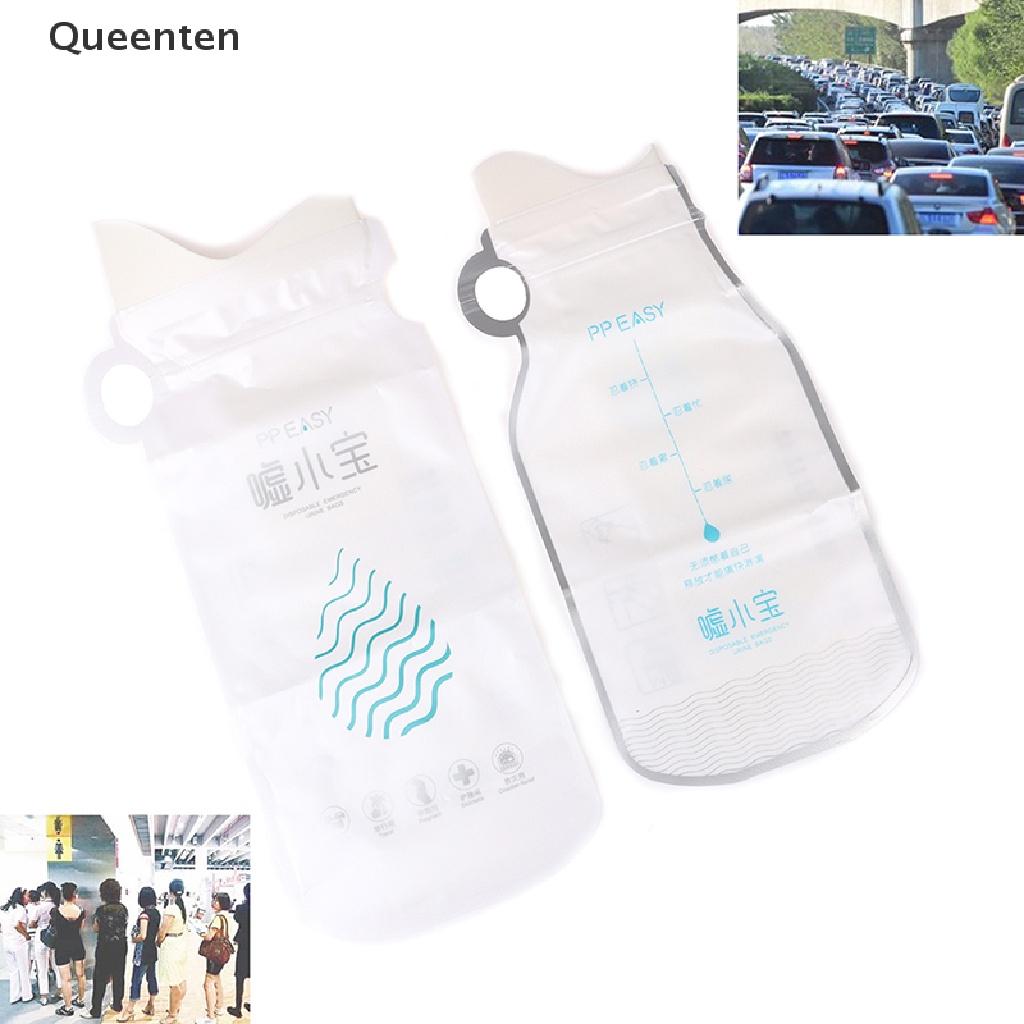 Queenten 4x Portable Disposable Urinal Urine Wee Toilet Bags Camping Car Emergency 700ML QT