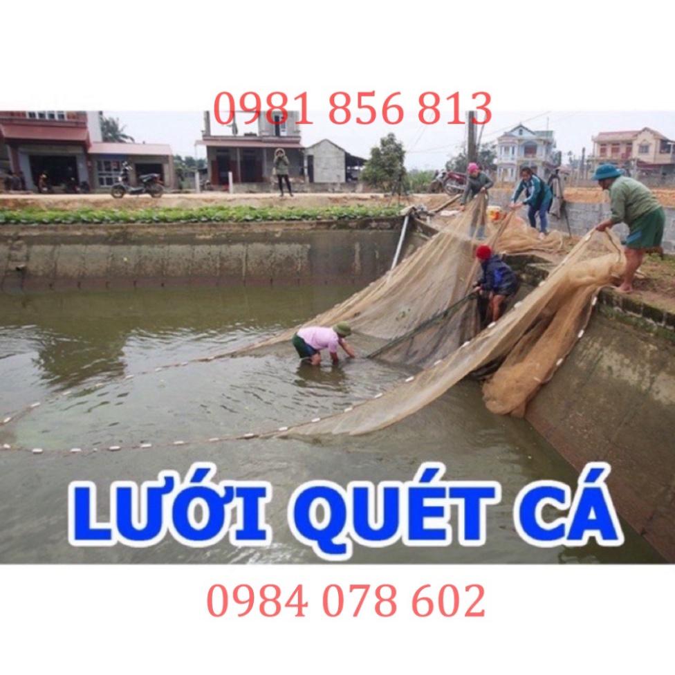 sale to sale Lưới Kéo Cá-Lưới Quét Cá -Lưới Vét Cá ,Tôm,Tép AO HỒ cao 2m dài 30m túi 4m .chất lượng hàng loại 1 y hình