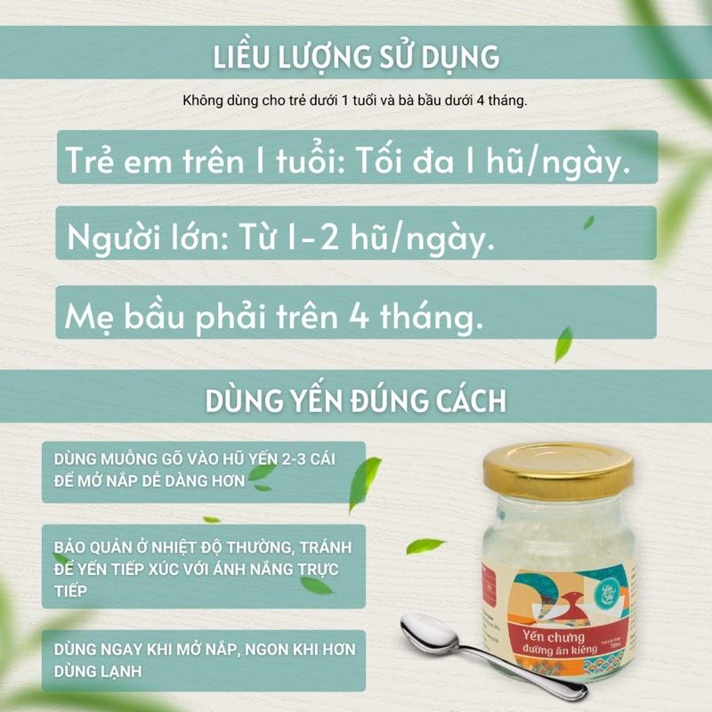 Yến Thị-Chưng Không Đường -Hũ Chưng Sẵn- 12Gram yến tươi-70ml