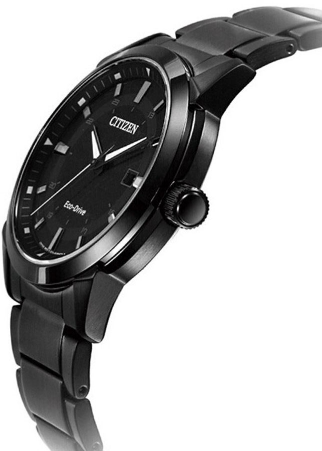 Đồng Hồ Nam Citizen Dây Thép Không Gỉ BM7145-51E - Mặt Đen