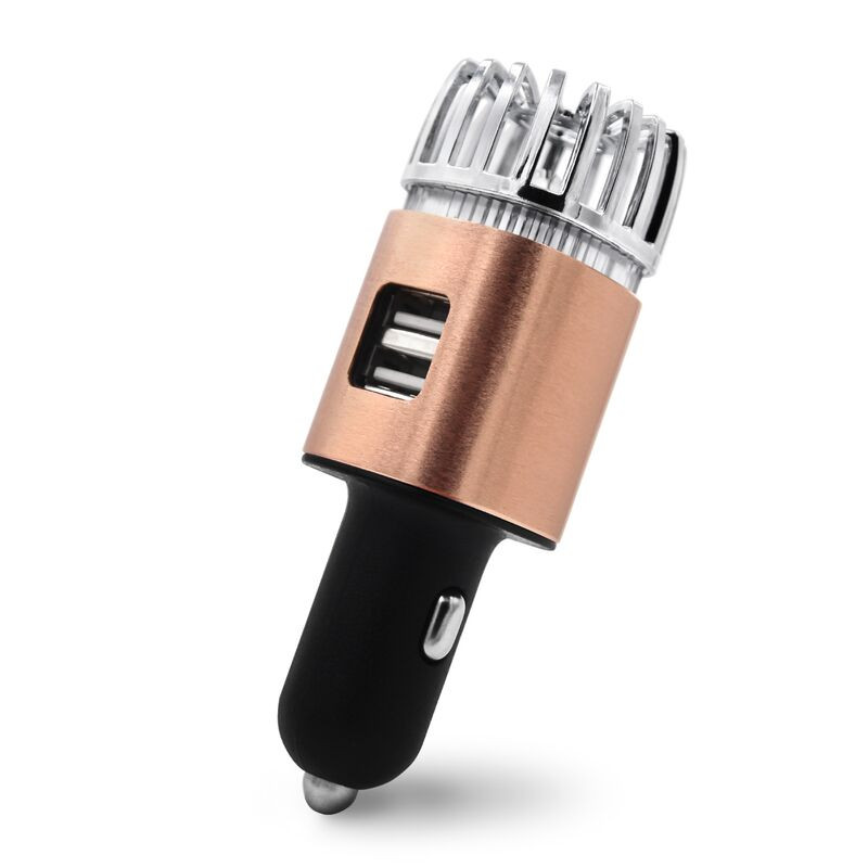 Combo Máy Lọc Không Khí Ô Tô HG & Bộ Chia Tẩu Sạc Nhanh Ô Tô - Màu Đồng