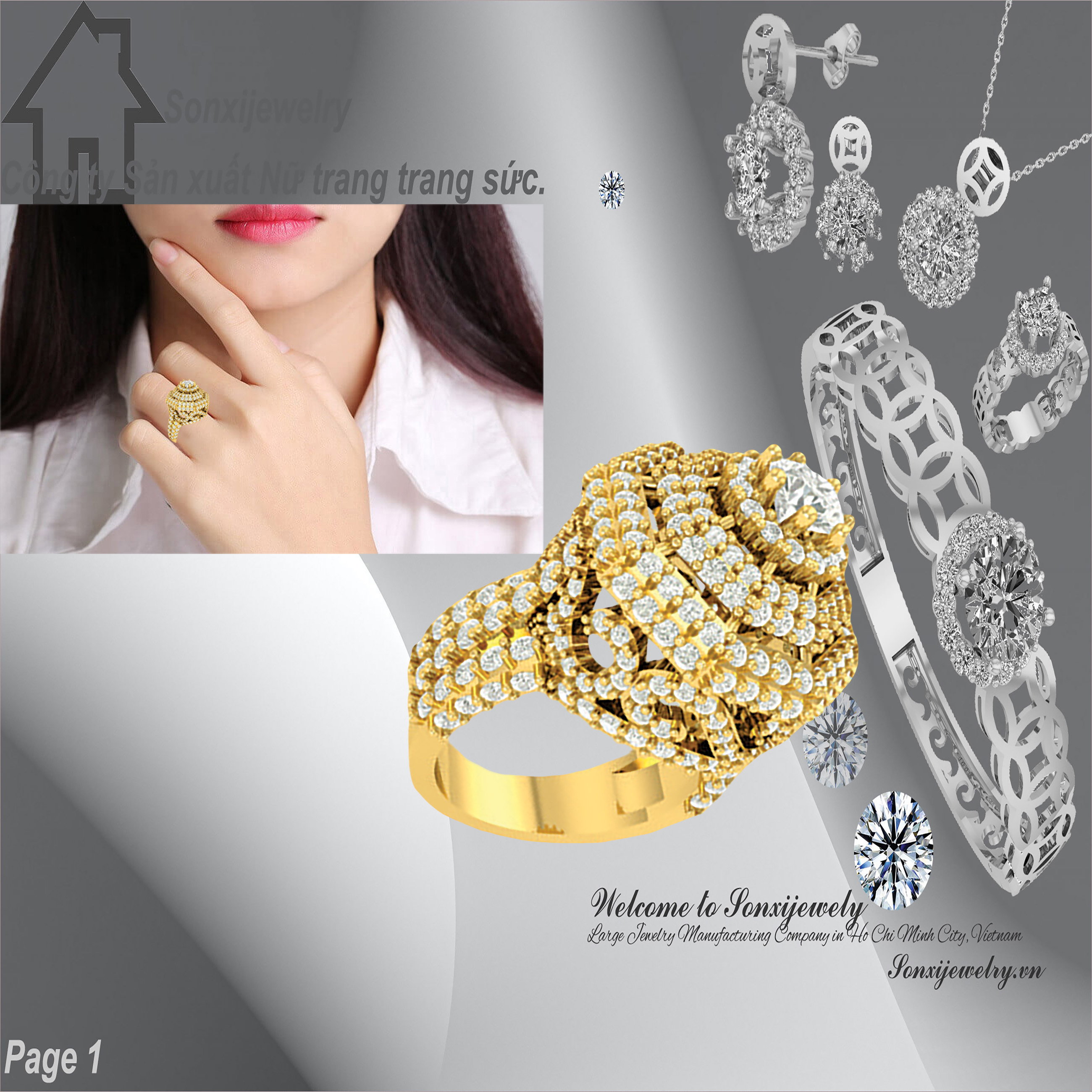 NHẪN NỮ HIỆN ĐẠI MẪU ĐẸP 410