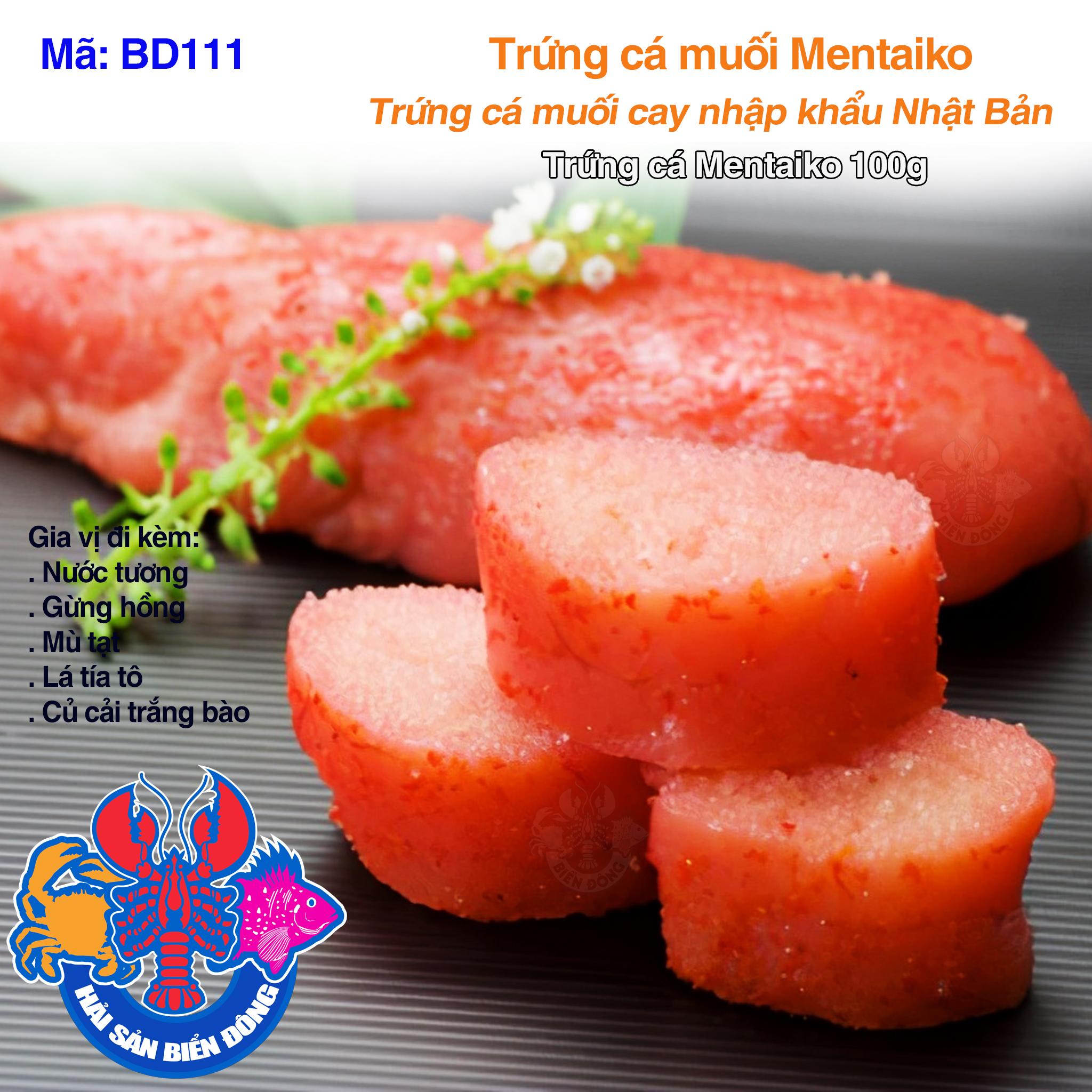 Mã 111_Trứng cá Mentaiko 100g