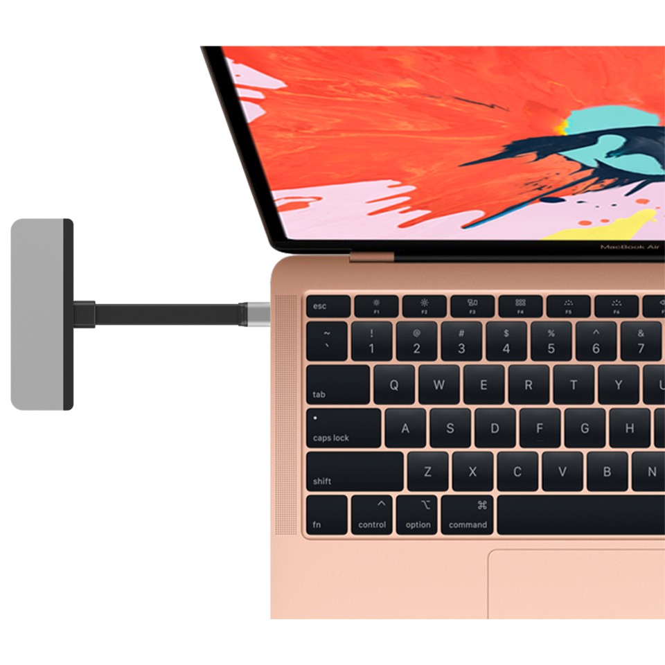 Cổng chuyển chuyên dụng Hyper HyperDrive 6-in-1 HDMI 4K/60Hz USB-C Hub - (HD-HD319B) - Hàng chính hãng