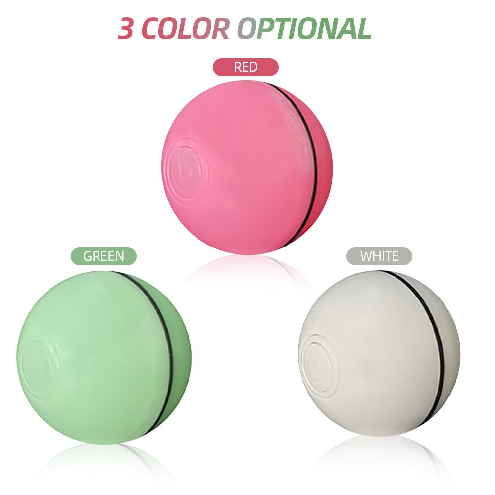 Bóng lăn đồ chơi cho mèo có đèn led và cổng sạc usb