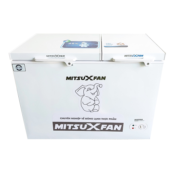 [MIỄN PHÍ VẬN CHUYỂN] Tủ Đông Kết Hợp Tủ Mát Cao Cấp Mitsuxfan MF2-250GW2 - 2 Ngăn, 2 Cửa, 300 Lít/ 230 Lít, Thân tủ dày, Đúc nguyên khối, Kháng khuẩn phân tử bạc, Inverter tiết kiệm điện - Giao toàn quốc, Hàng Chính Hãng