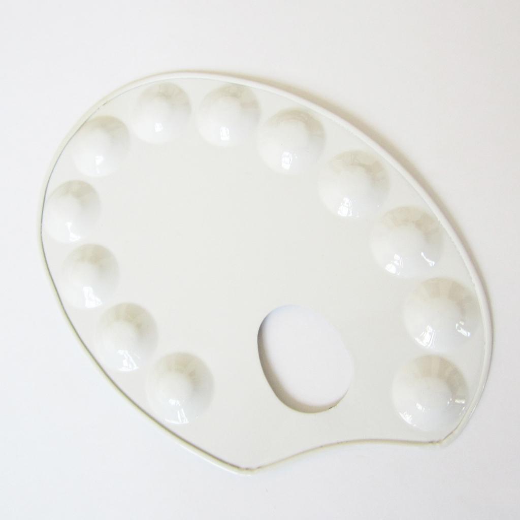 Hình Bầu Dục Kim Loại 12 Cũng Nghệ Sĩ Sơn Màu Nước Trộn Bảng Trang Điểm Khay