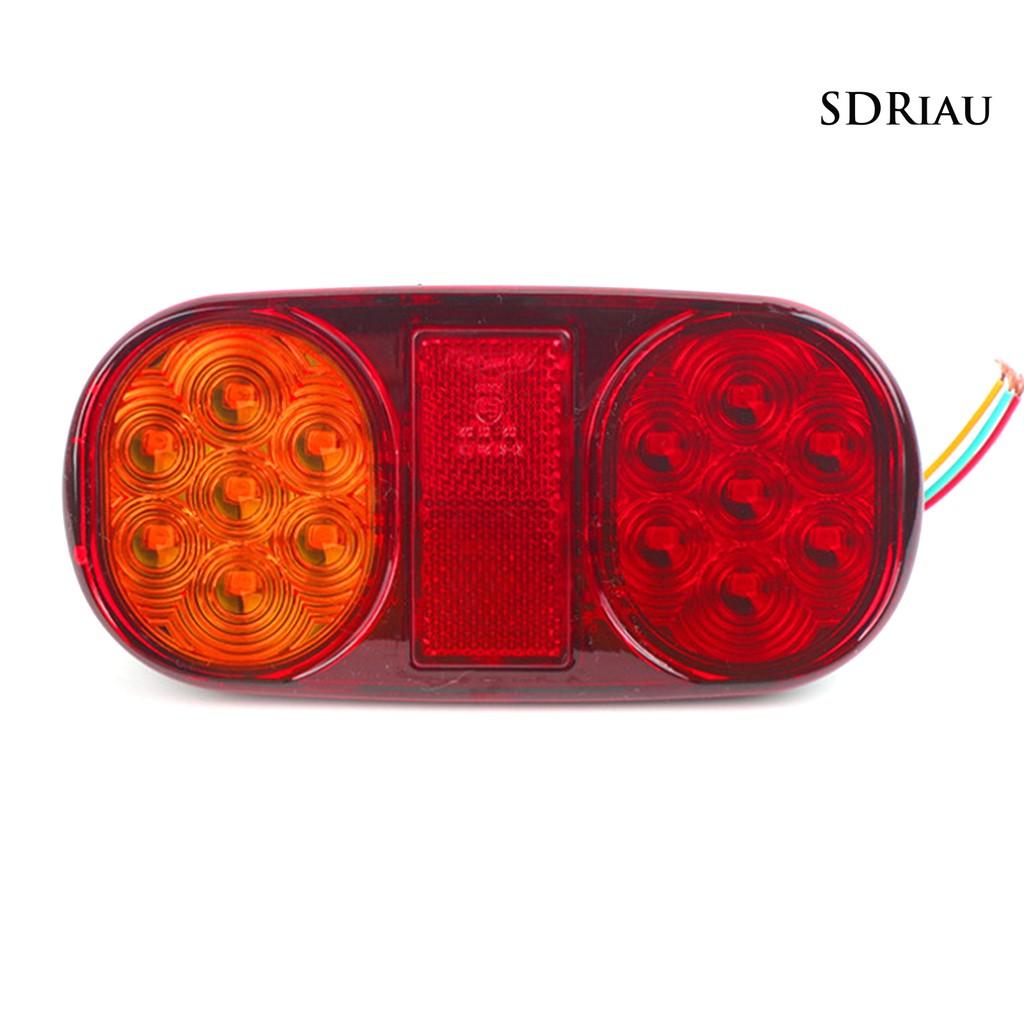 Set 2 Đèn Led 14 Bóng Dc 10-30v 12v Gắn Đuôi Xe Ô Tô